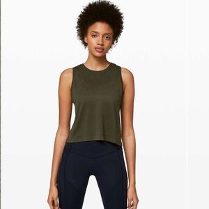 Lululemon Breeze By Muscle Crop Tank